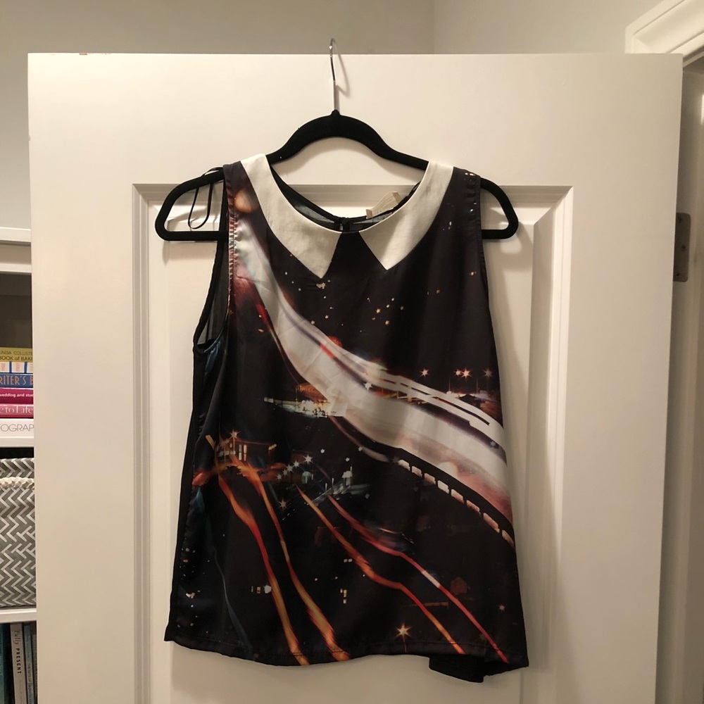 NWT Zara Cityscape Blouse